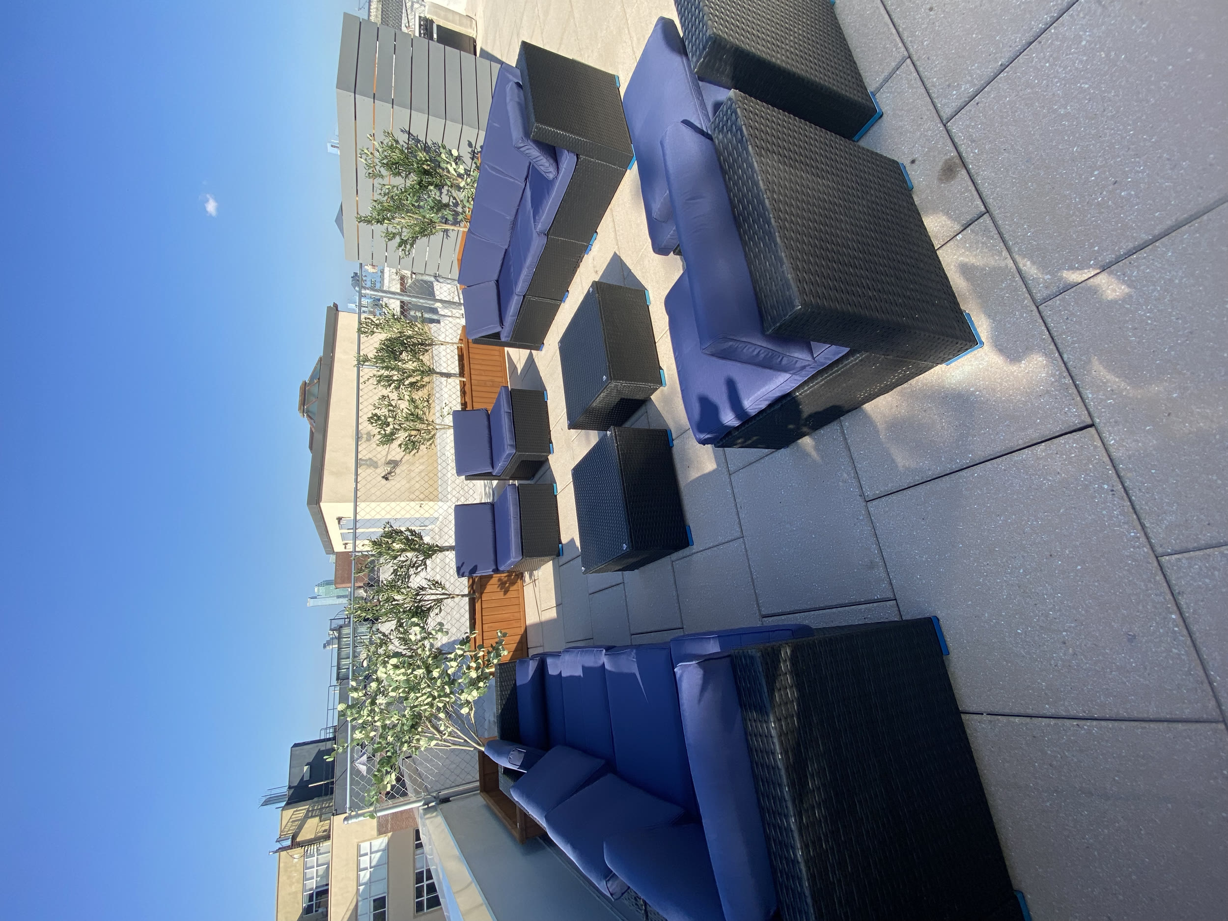 Flat-pack furniture assembled on a Greenpoint Brooklyn rooftop by Jose Does It.